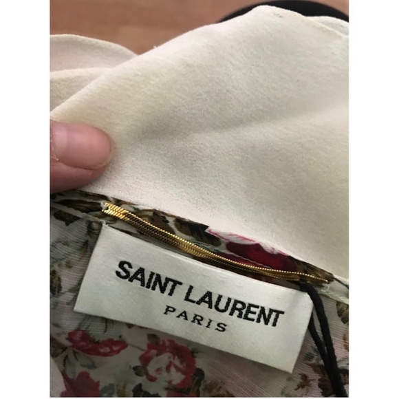Nwt saint laurent floral print dress - Picture 9 of 10